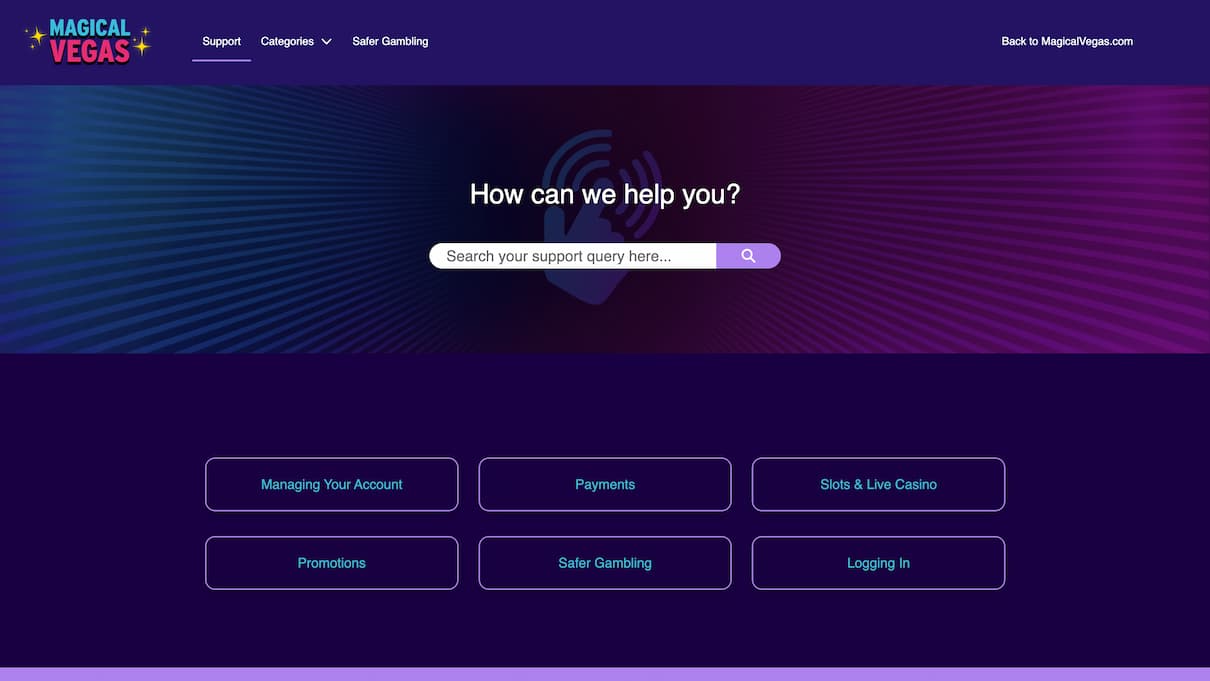 Magical Vegas Customer Care review