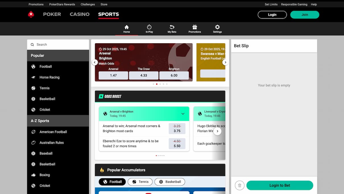 PokerStars Sports Betting Review