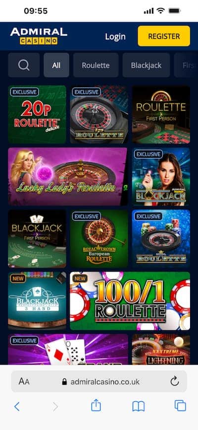 Admiral Casino Mobile App Review