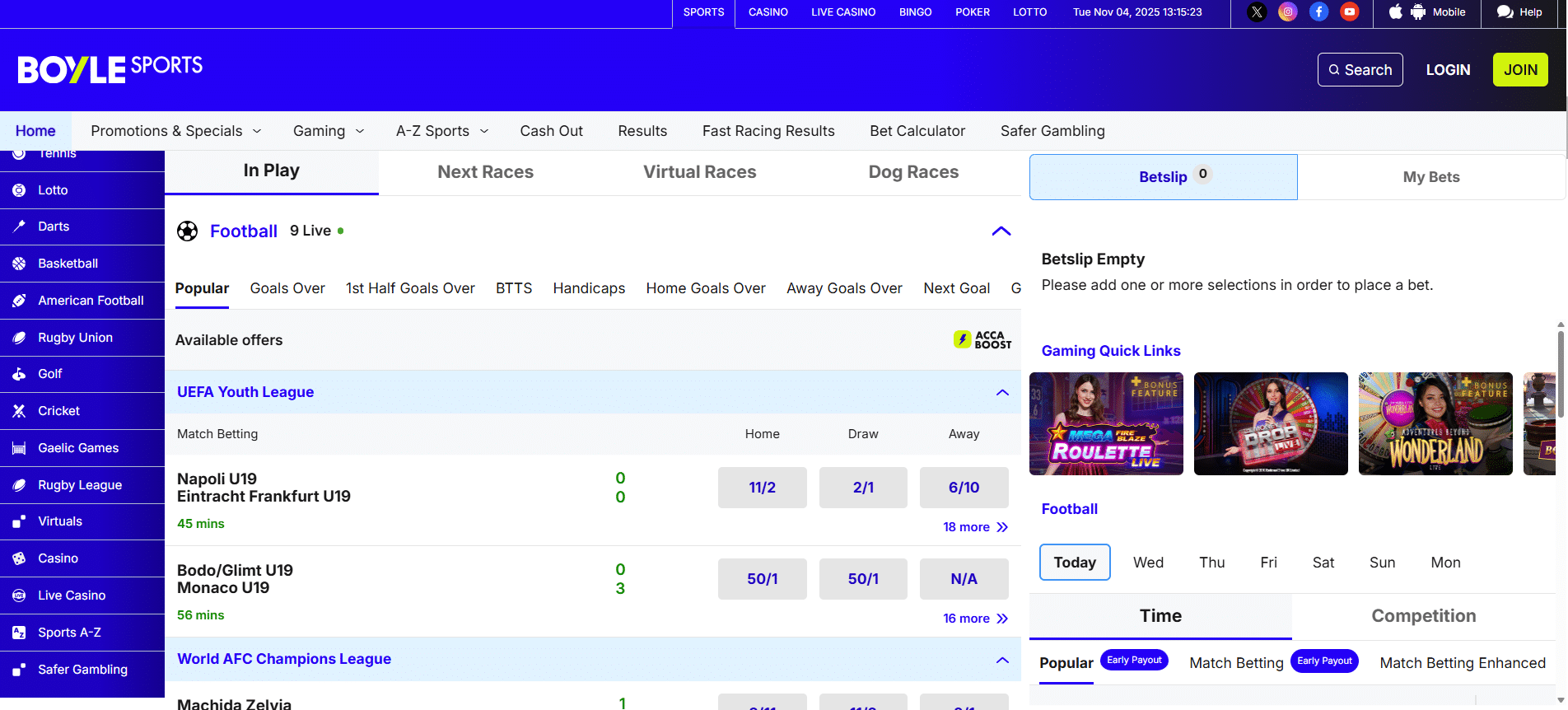 BoyleSports Curacao Betting Sites
