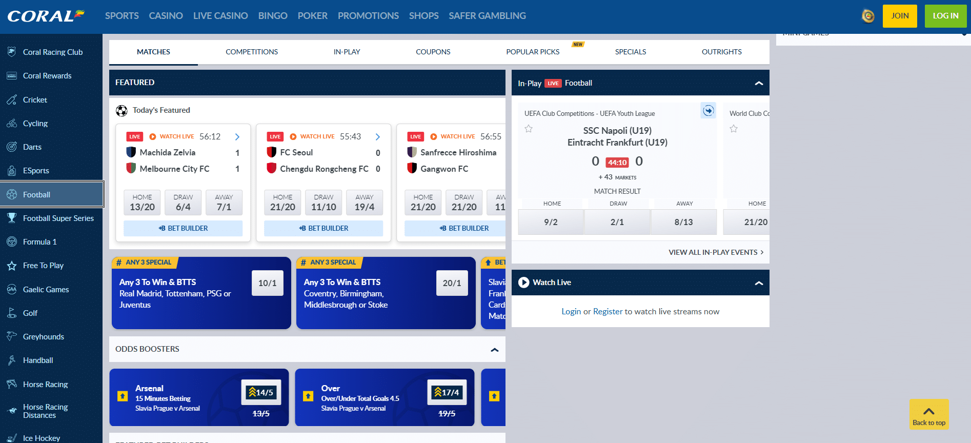 Coral Curacao Betting Sites