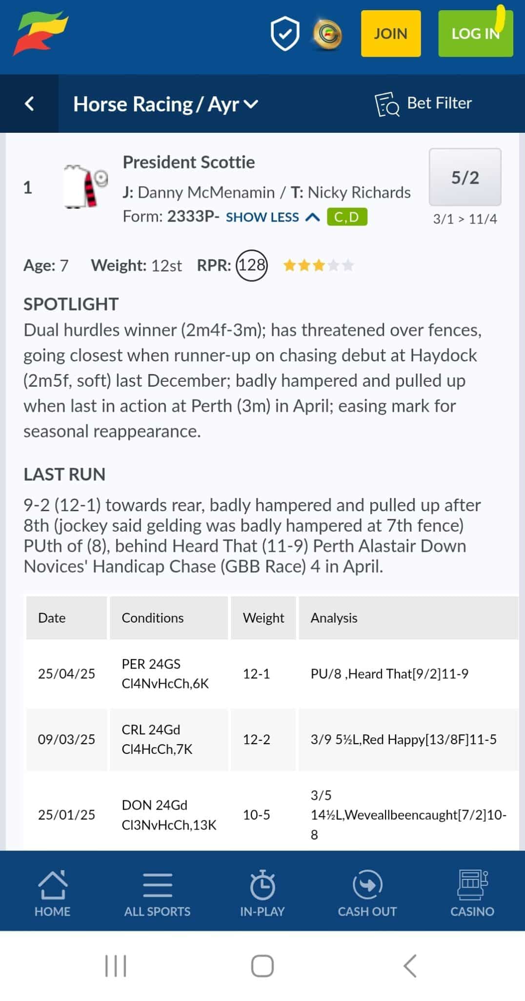 Coral Form and Stats on Races