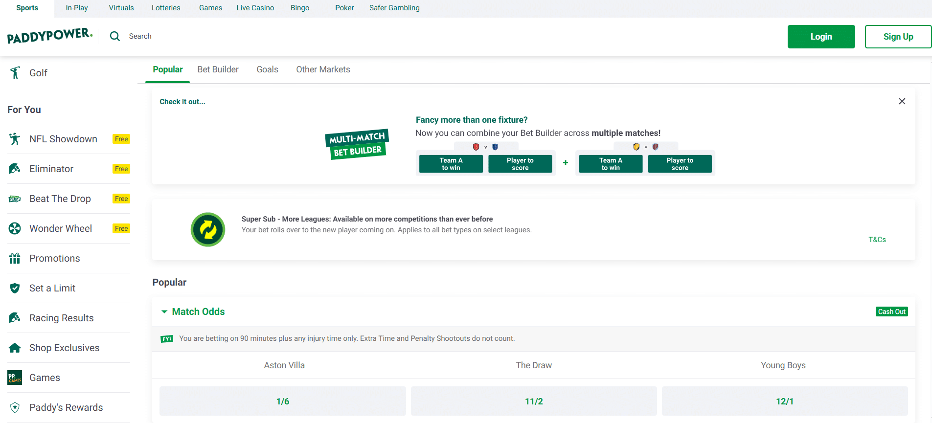 Europa League Betting Paddy Power