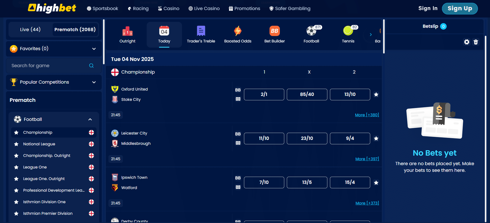 Highbet Curacao Betting Sites