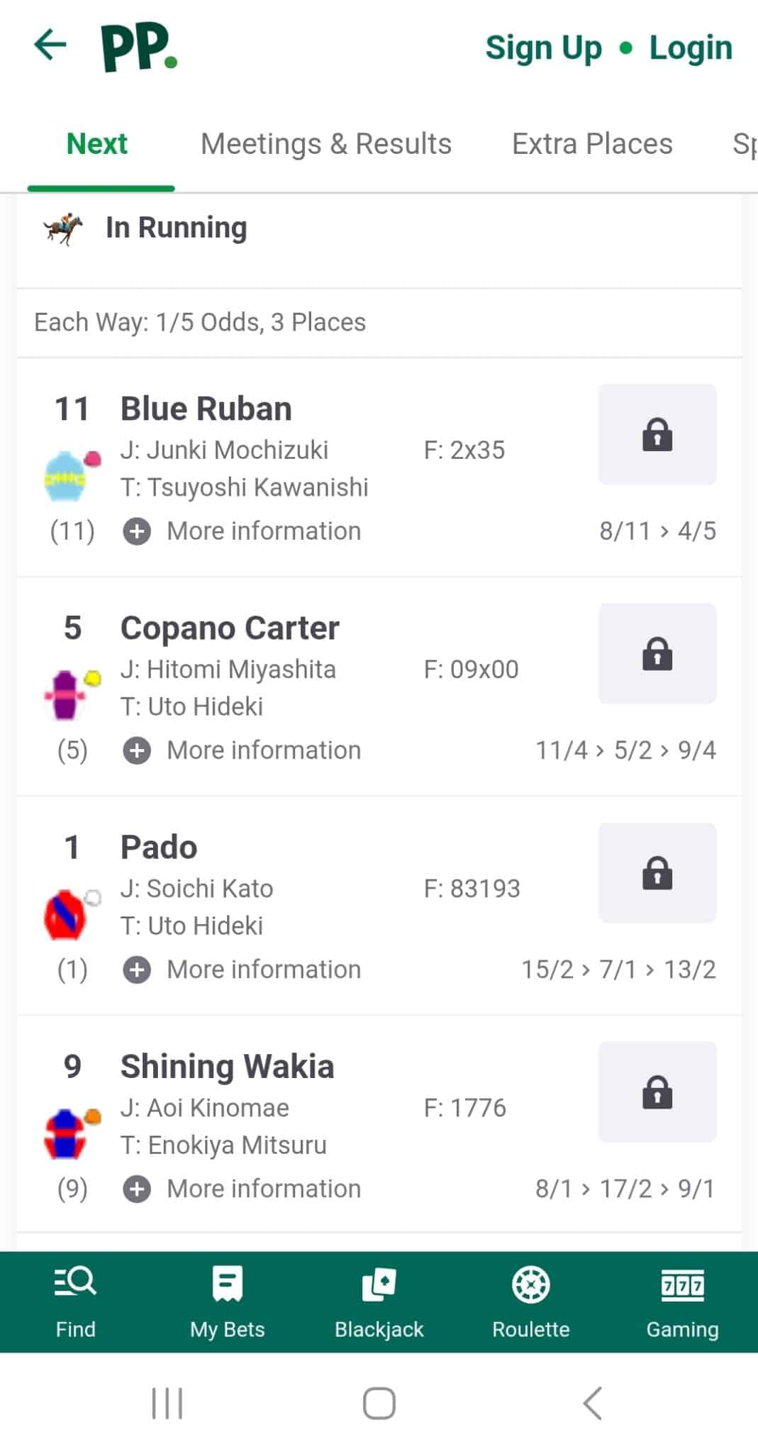 Paddy Power Horse Racing Betting App