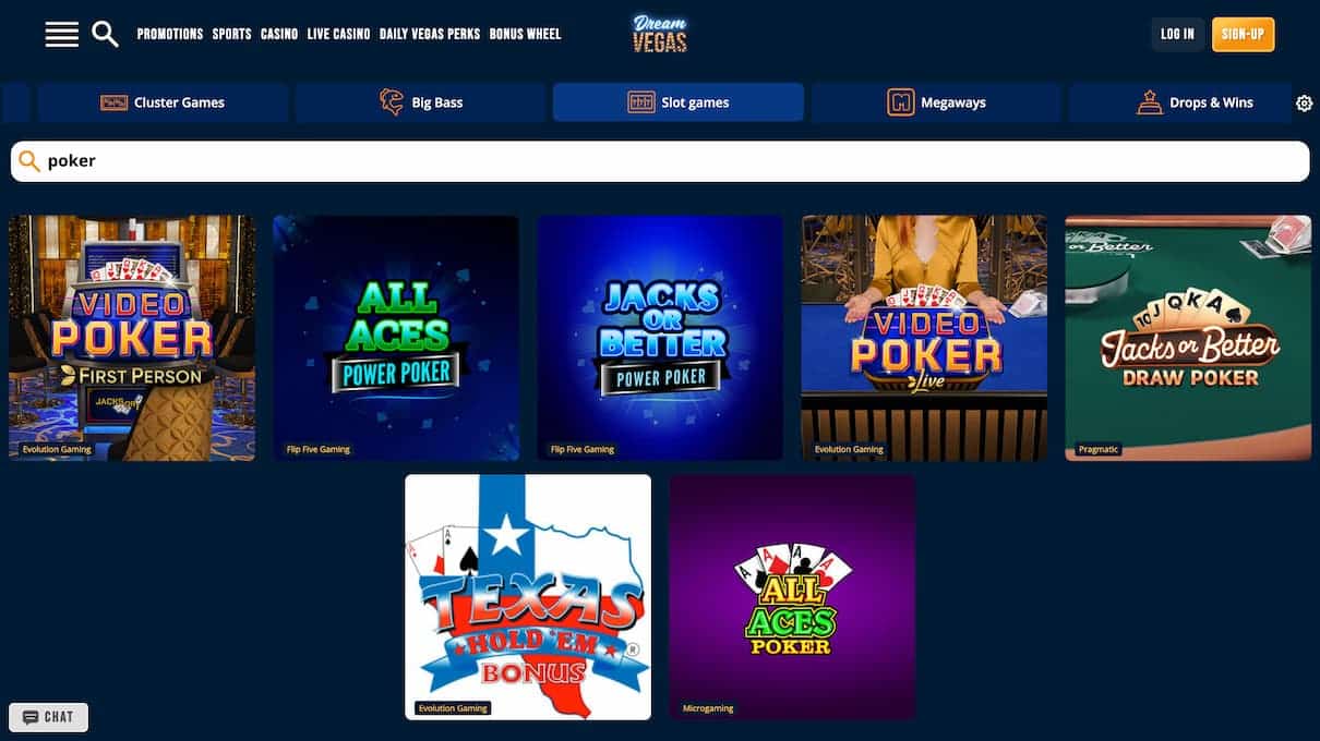 Dream Vegas Poker Review