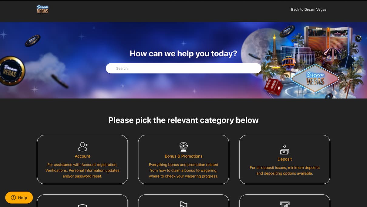 Dream Vegas Customer Care Review