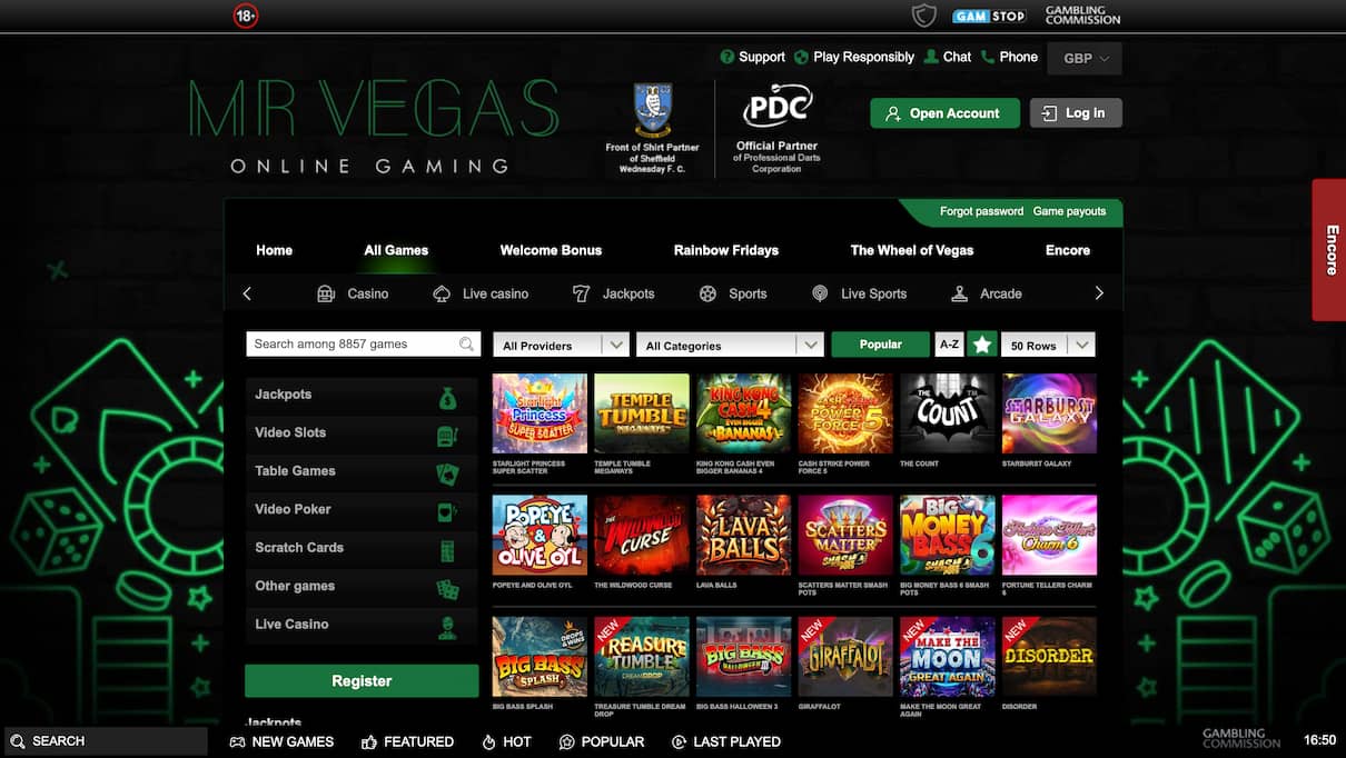 MrVegas Casino Review