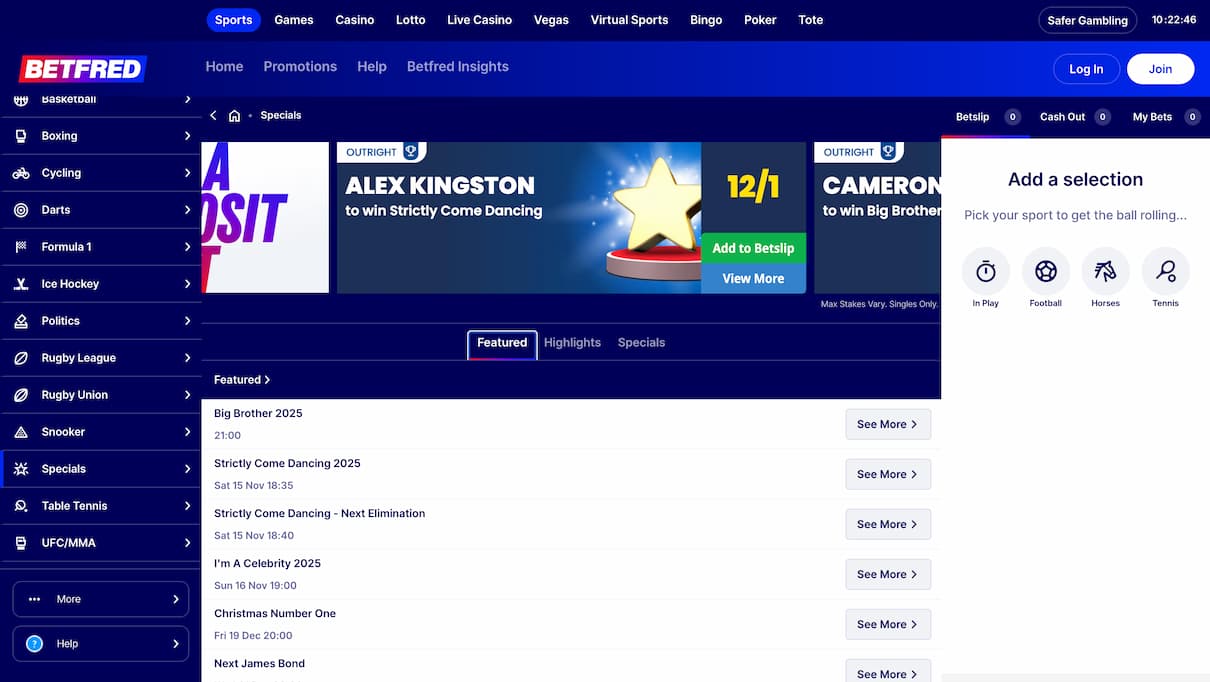 Betfred Eurovision Betting Site