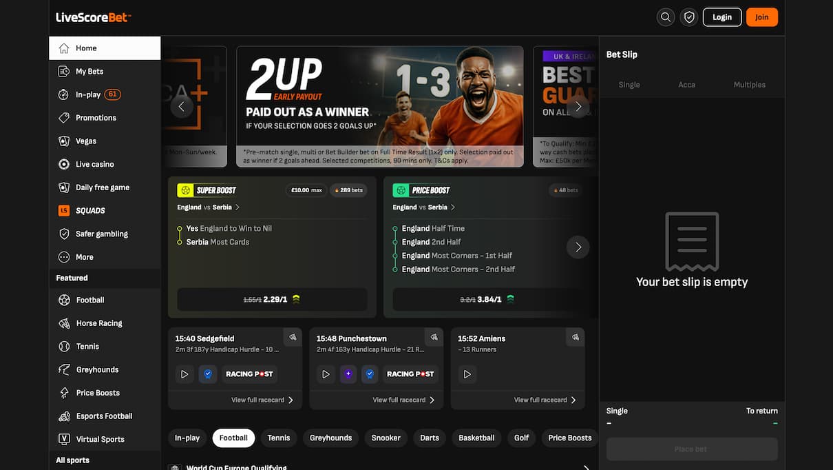 Livescore bet sports review