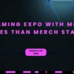 To the Moon website screenshot - "A gaming expo with more games than merch stalls"