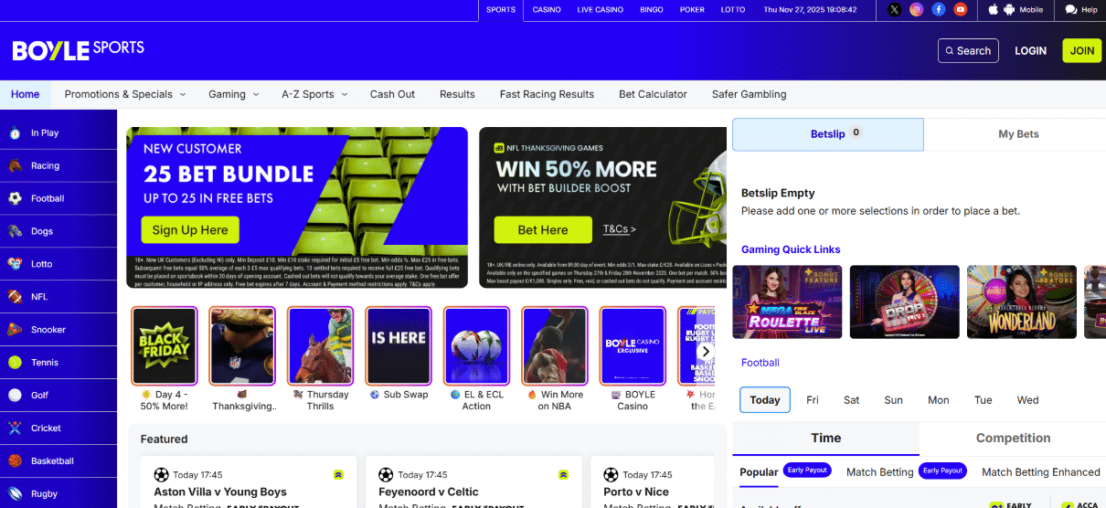 BoyleSports Step 1 Choose Your Betting Site