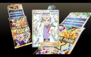 Deluxe Pack ex with rare Professor Oak returns to Pokémon Pocket