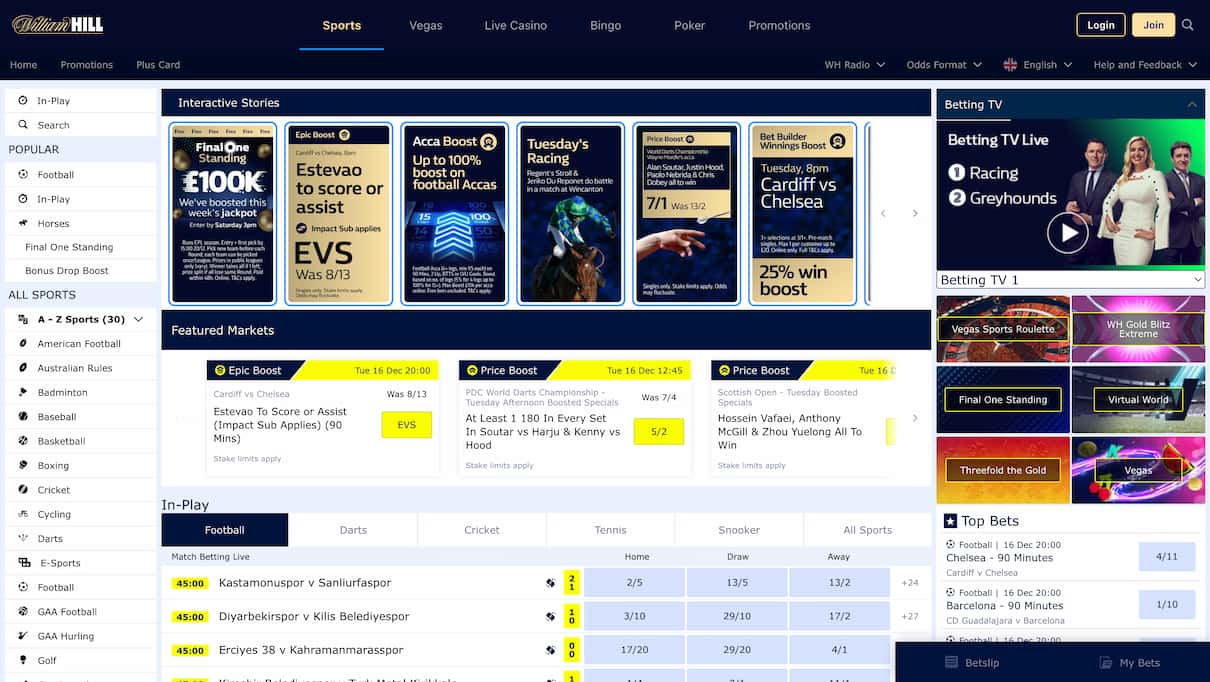 William Hill Revolut Betting Site