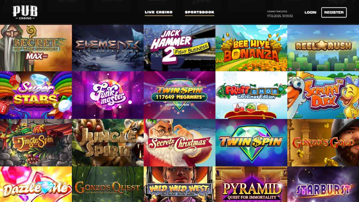 Pub Casino NetEnt Casino