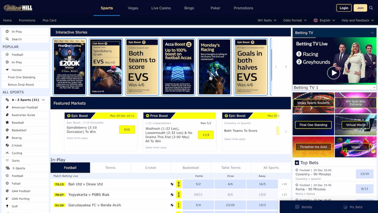 William Hill PaysafeCard Betting Site