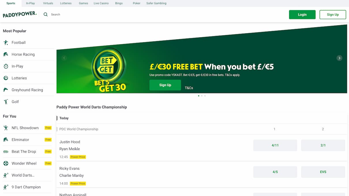 Paddy Power PaysafeCard Betting Site