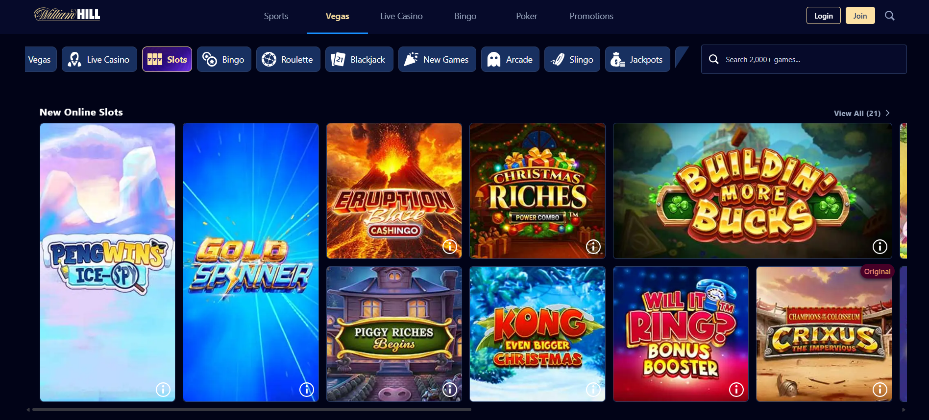 William Hill Slot Games