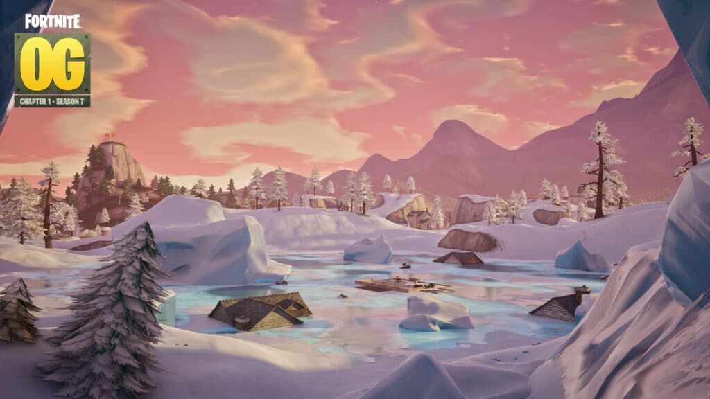 Fortnite Winterfest 2025 - Fortnite Winter OG map screenshot