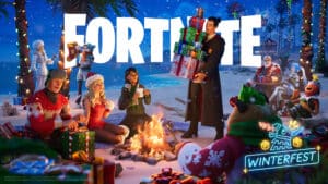 Fortnite Harry Potter skin as seen in the Fortnite Winterfest 2025 promotional material