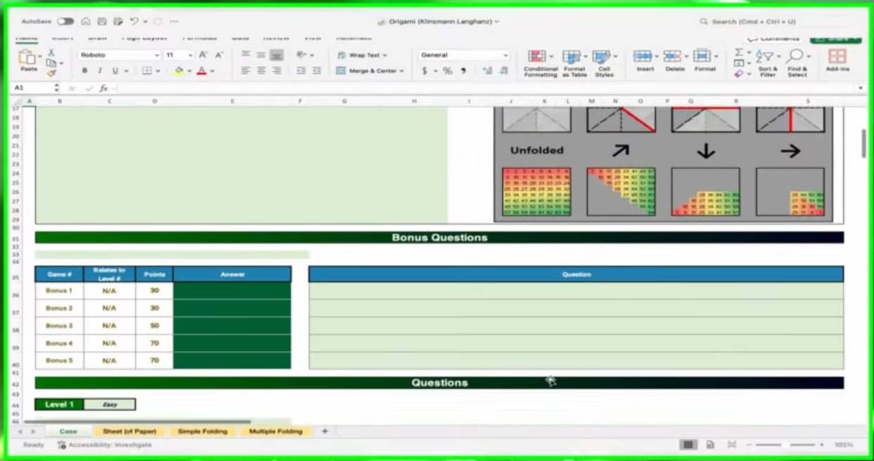 Screenshot of the Microsoft Excel World Championship 2025 Case