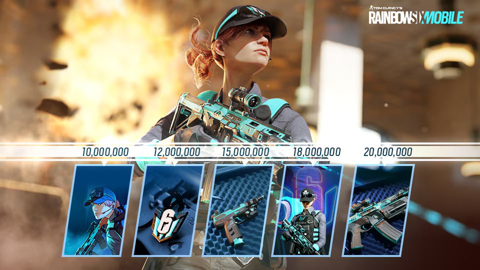 Rainbow 6 Mobile milestone pre-registration exclusive rewards