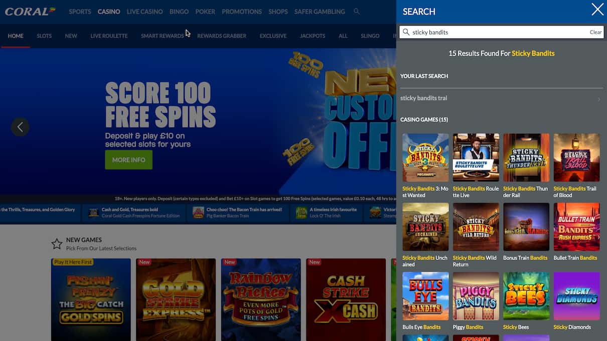 Coral top Quickspin Casino