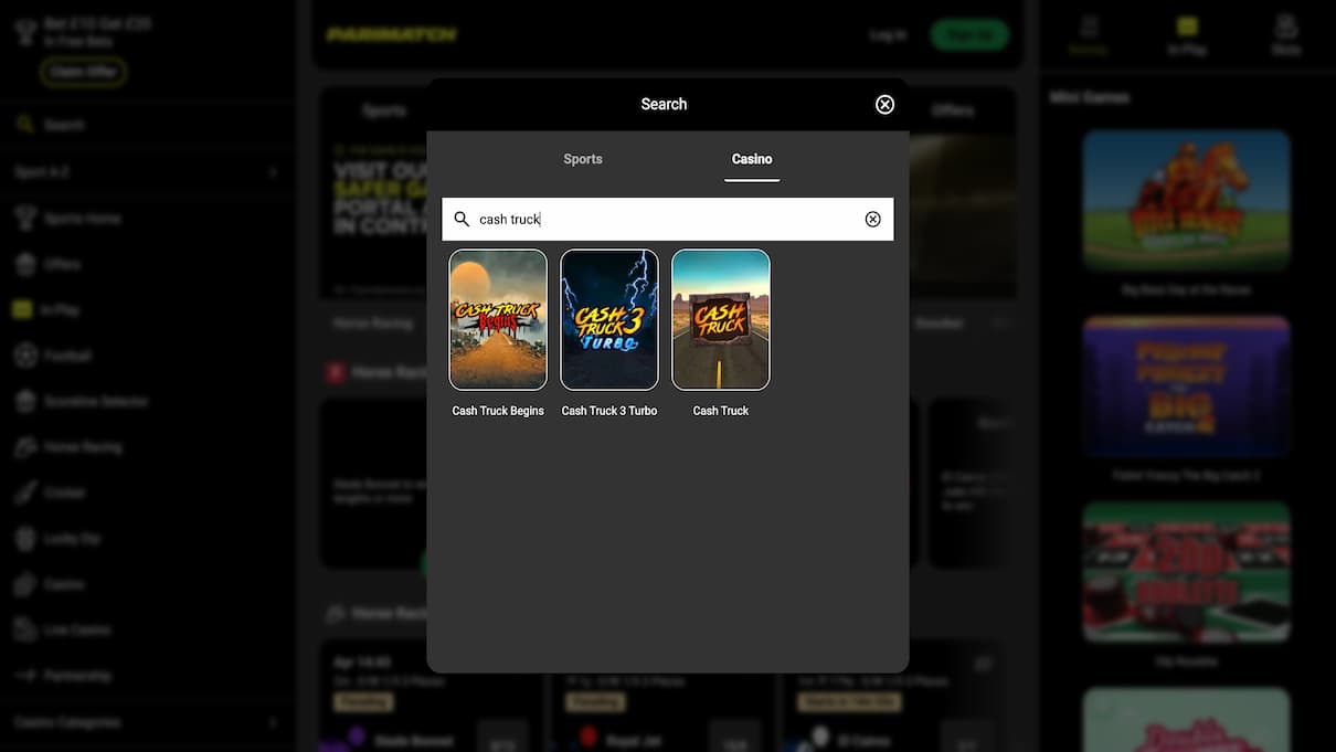 Parimatch Quickspin Casino