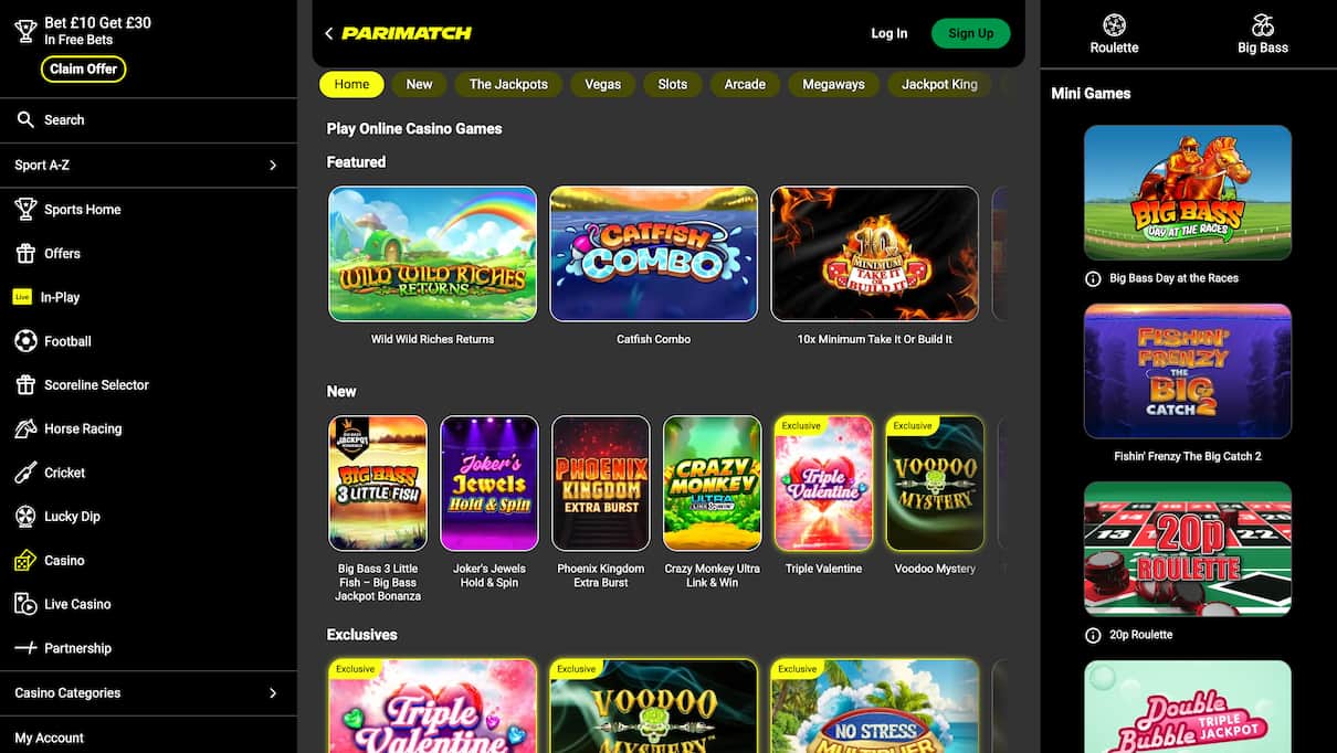 Parimatch Top Google Pay Casino