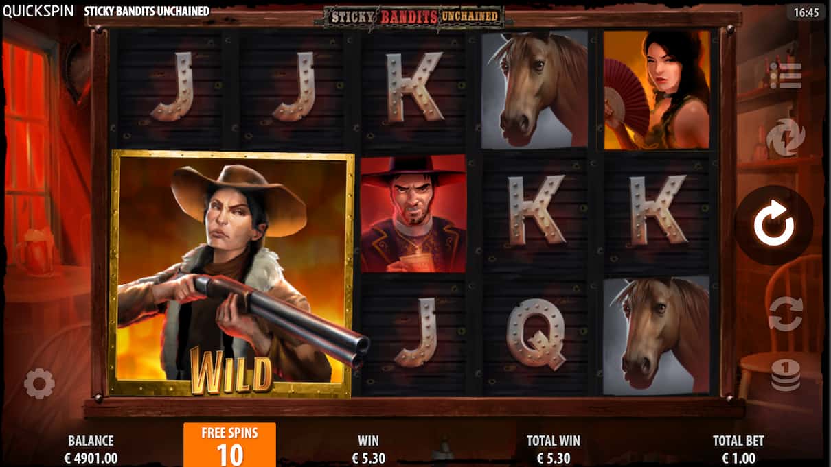 Sticky bandits unchained quickspin slot