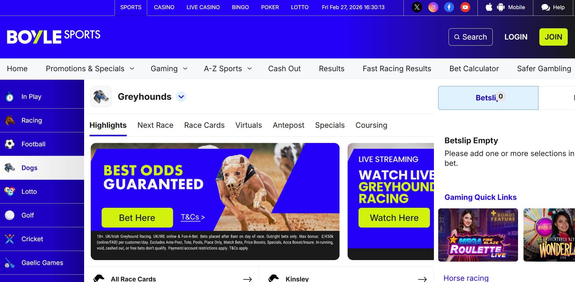 Best Greyhound Betting Sites Boyle