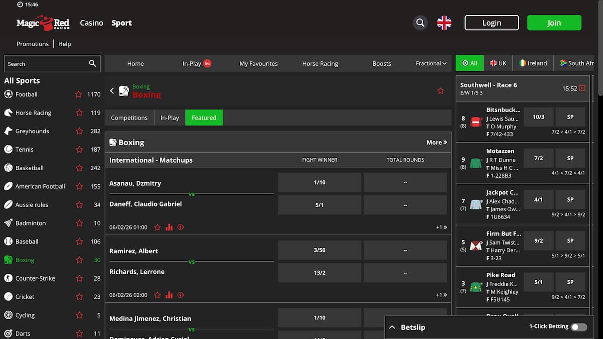 MagicRed New Betting Site Not on GamStop