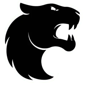 FURIA esports logo featuring a stylized black jaguar's head.