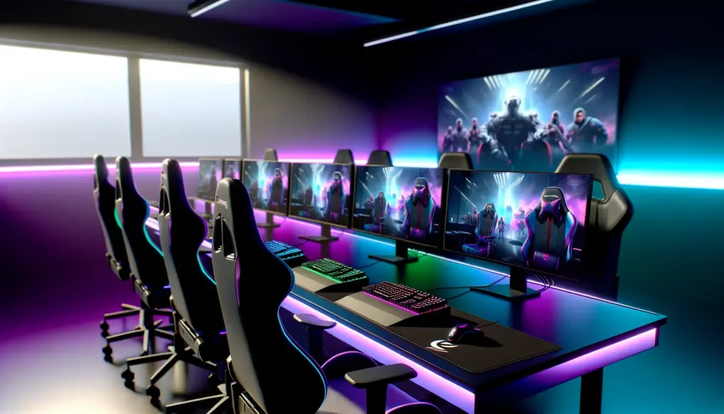 Empty gaming chairs in esports training facility representing G2 HEL roster rebuild