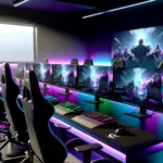 Empty gaming chairs in esports training facility representing G2 HEL roster rebuild