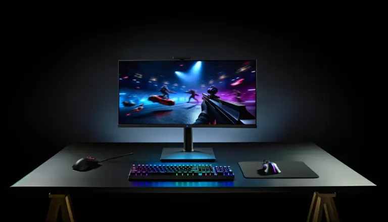 Sony Inzone M10S II OLED gaming monitor on professional esports desk setup