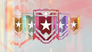 Image of the ranked icons in Rainbow Six Siege