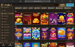 Realz Casino Games Page
