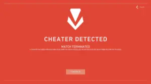 Riot Vanguard anti-cheat system detecting cheater