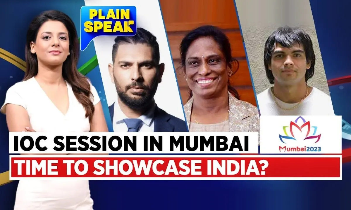 Thumbnail for IOC Session Mumbai 2024 featuring four individuals and Mumbai 2023 logo.