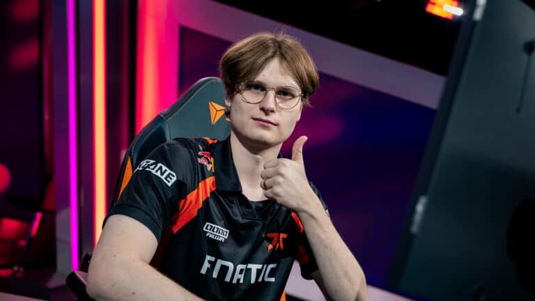 Fnatic Upset on stage during LEC Spring Split.