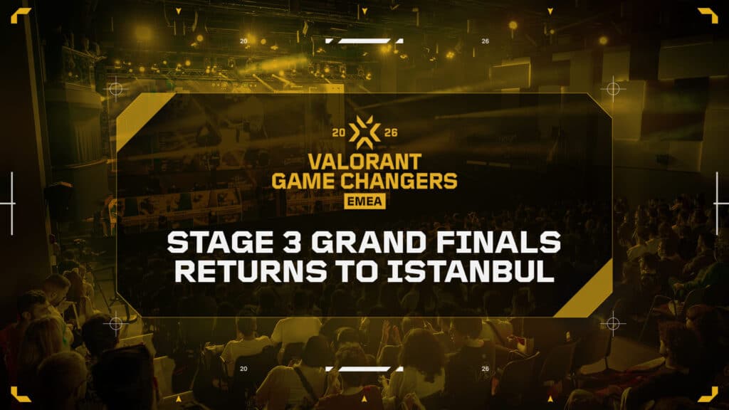 Logo of VCT Game Changers in Turkic golden fontage