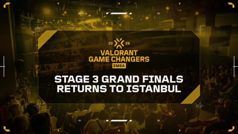 Logo of VCT Game Changers in Turkic golden fontage