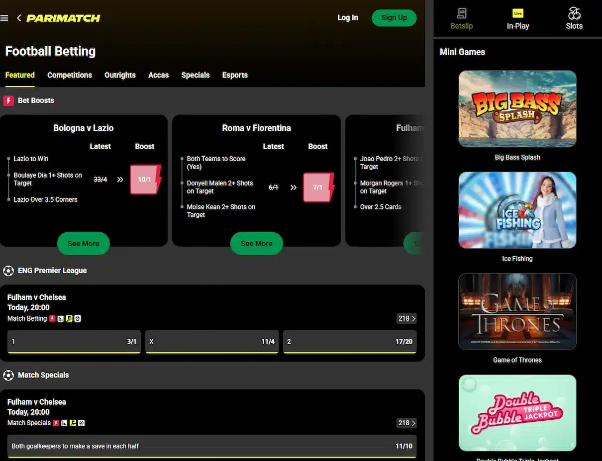 Parimatch Betting Site