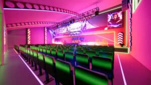 Mockup of British Esports main arena