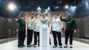 Image of OpTic Gaming after they won the Call of Duty: Black Ops 7 at EWC 2026