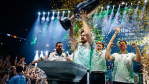 Team Falcons after winning IEM Cologne Major